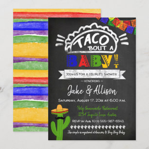 Taco Baby Shower för par Inbjudningar