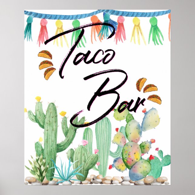 Taco Bar Affisch | Taco Fest (Framsidan)