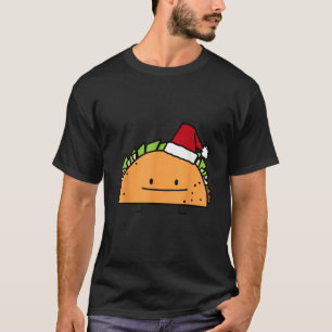 Taco bar Santa Hat-snäckan kött salsa T Shirt
