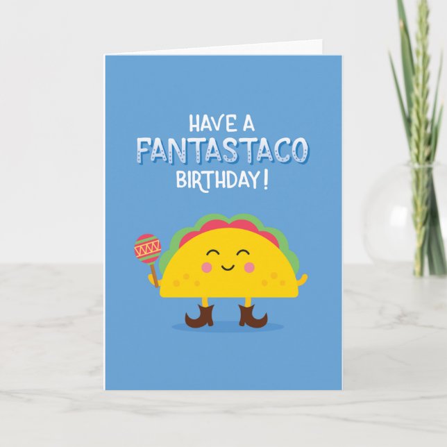 Taco Birthday-kort Kort (Framsida)