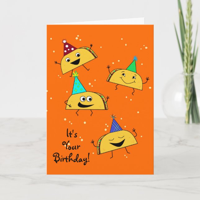 Taco Birthday-kort Kort (Framsida)