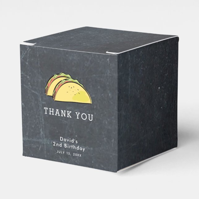 Taco Black Chalkboard Tack för hjälpen Presentaskar (Framsidan Sidan)