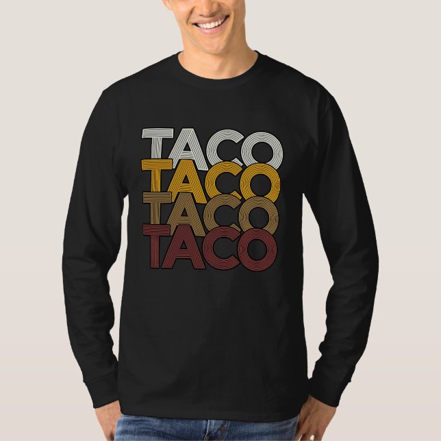TACO black outline with Core Values T Shirt (Framsida)