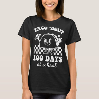 Taco Bout 100 dagar av skola Retro 70:s stil T Shirt