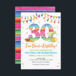 Taco Bout a 30års födelsedag Fiesta-inbjudan Inbjudningar<br><div class="desc">Taco "Bout a festive 30års födelsedag firande! Inbjudan gäster till en 30:e fiesta fylld med roligt för att fira födelsedagsgubben eller killen! Den här digitala inbjudan innehåller en anpassningsbar papel picado nummer 30 och accents of colorful fiesta decor som kommer att inspirera dekorationer för party!</div>