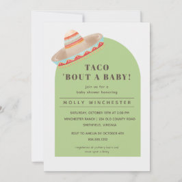 Taco Bout a Baby Baby Shower-inbjudan Inbjudningar