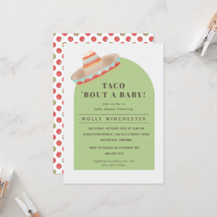 Taco Bout a Baby Baby Shower-inbjudan Inbjudningar