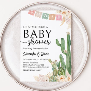 Taco Bout A Baby Baby Shower Inbjudningar