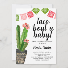 Taco Bout A Baby babyskabinbjudan Inbjudningar