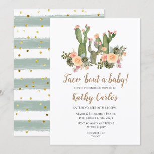 Taco"Bout A Baby bjudande Inbjudningar
