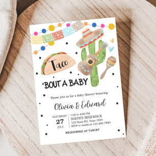 Taco Bout A Baby Cactus Baby Shower Inbjudningar