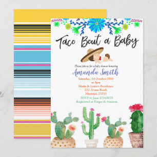 Taco Bout A Baby cactus babydusch Inbjudan-pojke Inbjudningar