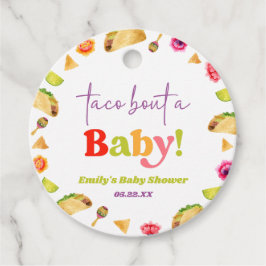 Taco Bout A Baby! Fiesta Baby Shower Gåvor Etiketter