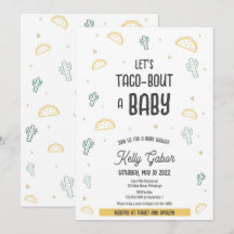 Taco-Bout a Baby, Fiesta Baby Shower-inbjudan