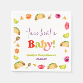 Taco Bout A Baby! Fiesta Baby Shower Pappersservett