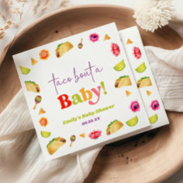 Taco Bout A Baby! Fiesta Baby Shower Pappersservett