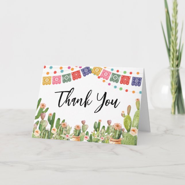 Taco Bout A Baby Fiesta Baby Shower Tack Kort (Framsida)