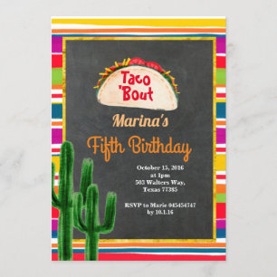 Taco 'Bout A Baby Fiesta Birthday bjudande Inbjudningar