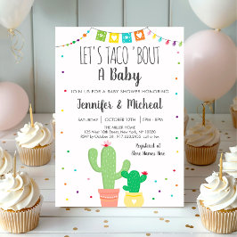 Taco 'Bout A Baby Fiesta Cactus Baby Shower Inbjudningar