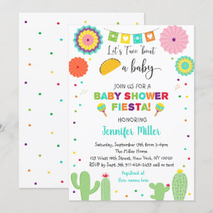 Taco Bout A Baby Fiesta Cactus Baby Shower Inbjudningar