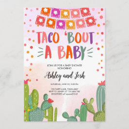 Taco Bout a Baby Fiesta Par Baby Shower Inbjudningar