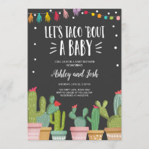 Taco Bout a Baby Fiesta Par Shower-inbjudan