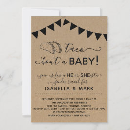 Taco 'Bout a Baby Gender Reveal Party bjudande in Inbjudningar