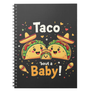 Taco Bout a Baby Gravid-meddelande Anteckningsbok