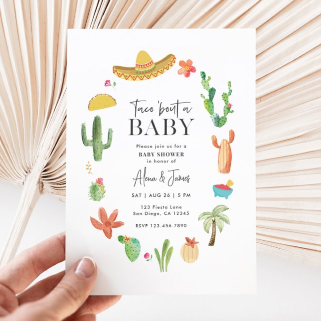 Taco Bout a Baby-inbjudan Inbjudningar (Taco 'bout a baby invitation)