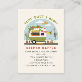 Taco Bout A Baby Neutralt Baby Diaper Raffle Tilläggskort