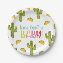 Taco Bout A Baby Papprare Tallrikar