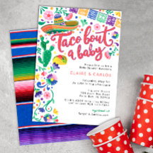 Taco 'Bout a Baby Shower bjudning - Vibrant Fies'
