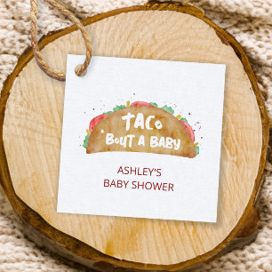 Taco 'Bout a Baby Shower Fiesta Gift Gåvor Etiketter