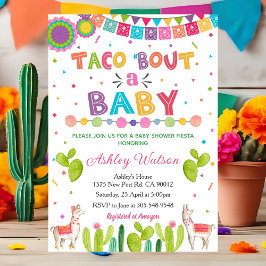 Taco 'Bout a Baby Shower Invitation Fiesta Invite Inbjudningar