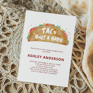Taco 'Bout a Baby Shower Mexican Fiesta Inbjudningar