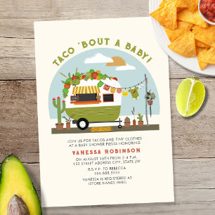 Taco Bout A Baby Taco Lastbil Camper Baby Shower Inbjudningar