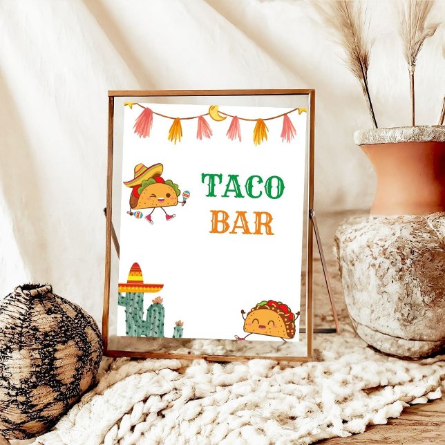 Taco Bout a Baby Taco Pub Bebisdusch Bord-skylt Poster (Skapare uppladdad)