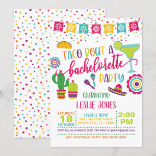 Taco Bout a Bachelorette Party bjudande - WH Inbjudningar