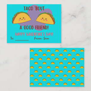 Taco "Bout a Bra Friend Valentine Day" Anteckningskort