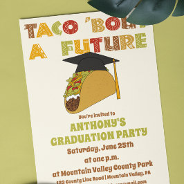 Taco Bout a Future Funny Studentfest Inbjudningar