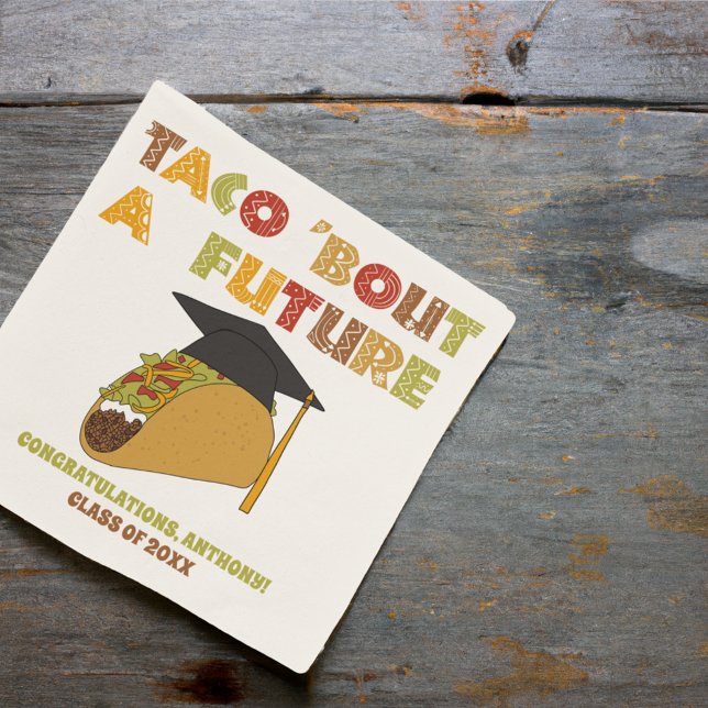 Taco Bout a Future Funny Studentfest Pappersservett (Skapare uppladdad)