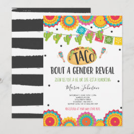 Taco "Bout a Gender reveal Fiesta he eller Hon-Est Inbjudningar
