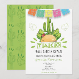 Taco 'Bout a Gender visar Fiesta han eller hon Inbjudningar