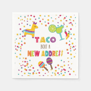 Taco Bout a New House Adress - White Pappersservett