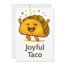 Taco 'Bout a Party Cute Fiesta Birthday Invitation