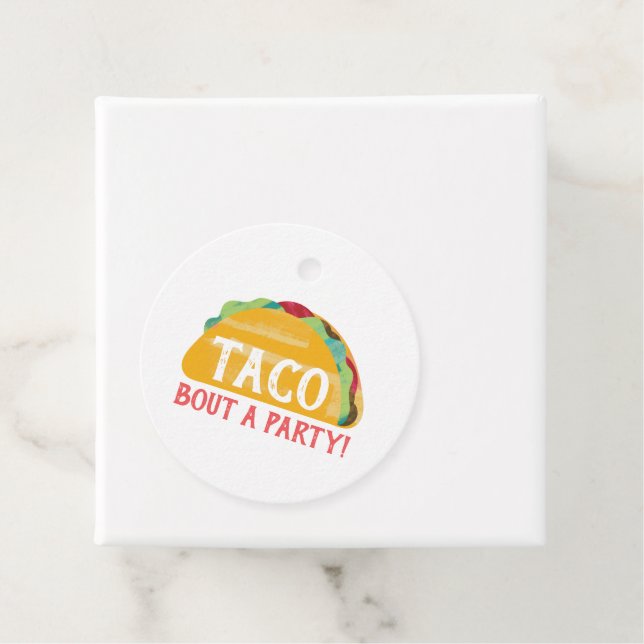 Taco Bout a Party Favoriter-Märkre Gåvor Etiketter (På plats)