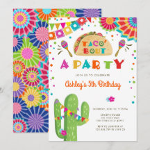 Taco Bout A Party Fiesta Cactus mexikanska födelse