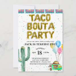 Taco Bout A Party | Första födelsedagsinbjudan