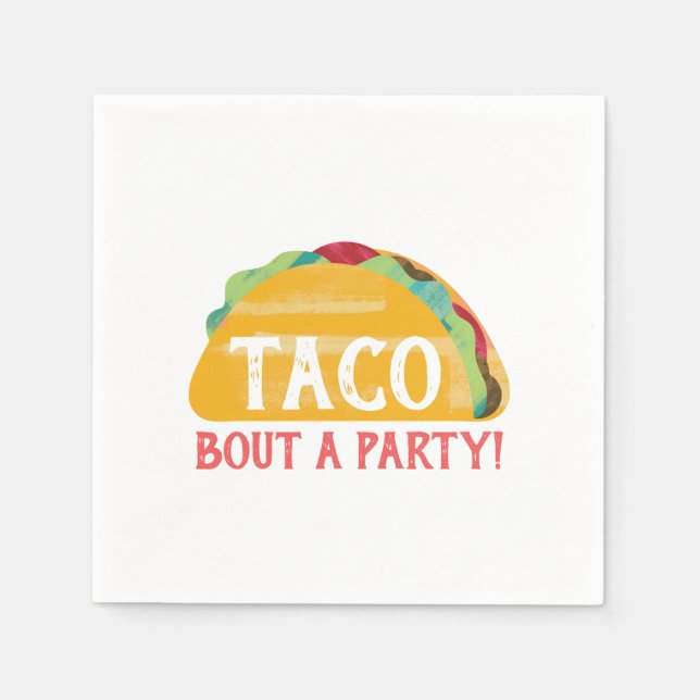 Taco Bout a Party Napkin Pappersservett (Framsidan)