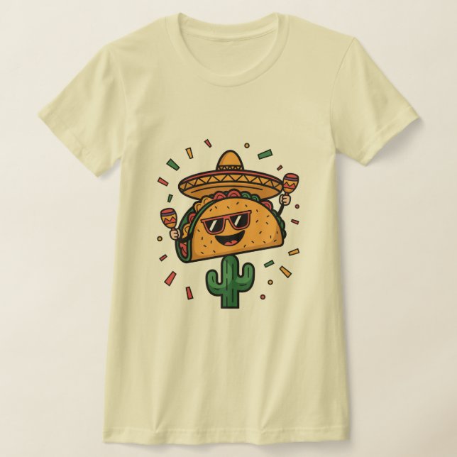 Taco "Bout a Party! T Shirt (Laydown)